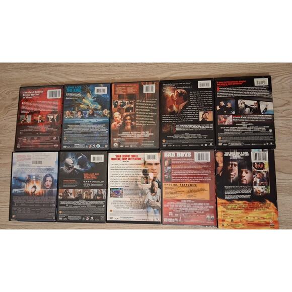 Lot Of 10 Action And Triller Dvds Pre-owned Untested Movies Discs - Picture 2 of 4